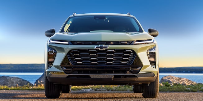 Scenic front view of 2024 Chevrolet Trax Activ Trim.