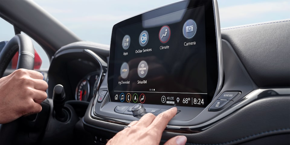 L’écran tactile du système d’infodivertissement du Chevrolet Blazer 2026.