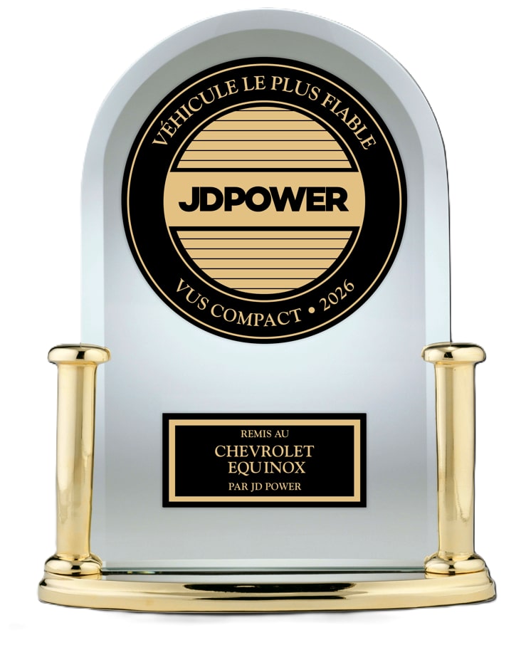 Trophée J.D. Power pour le Chevrolet Equinox 2026.