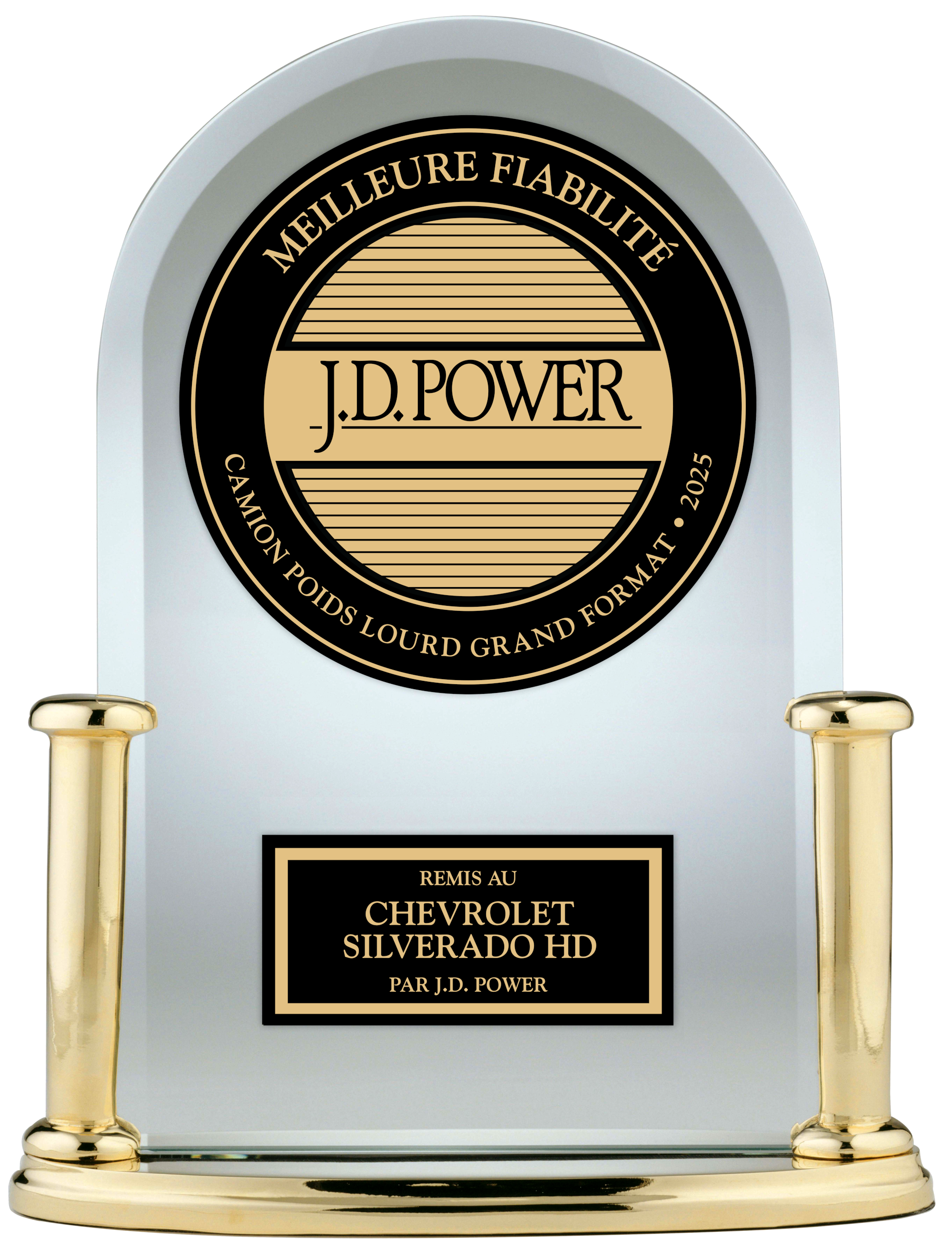 Trophée J.D. Power pour le Chevrolet Silverado 2026.