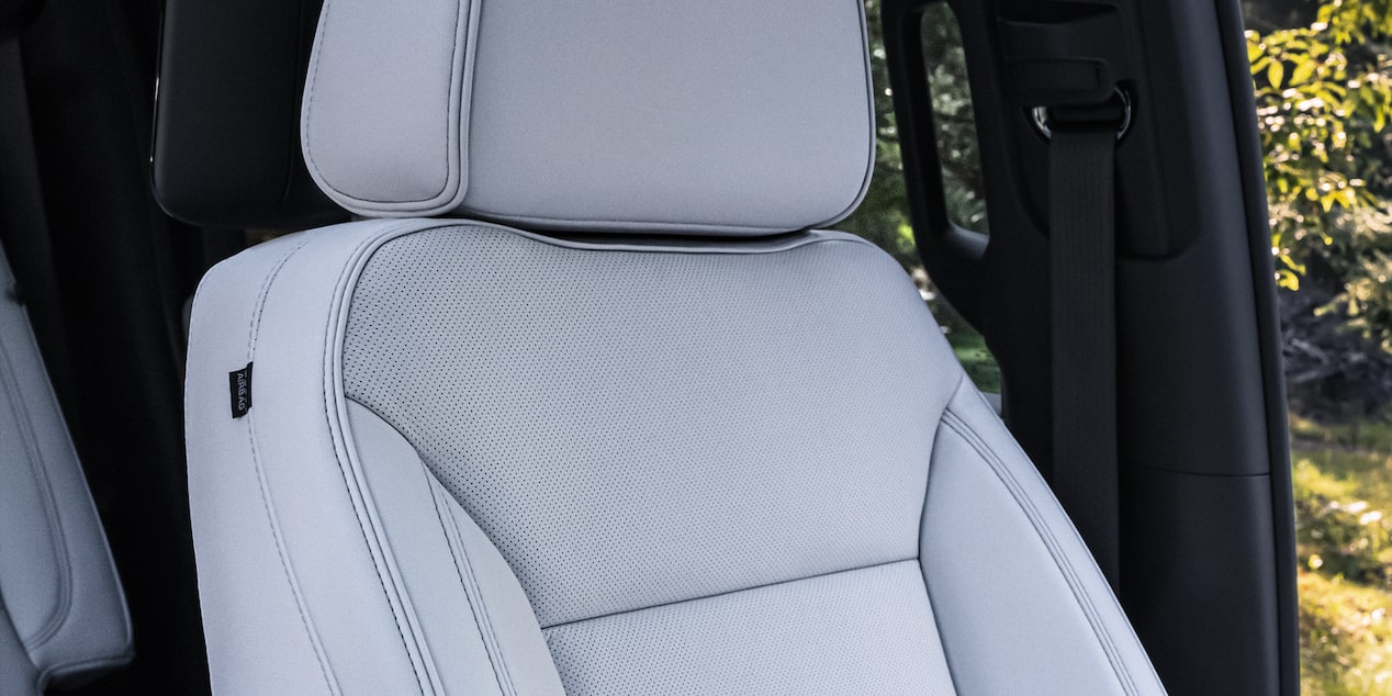 Close-up of the Premium Seating inside the 2026 Chevrolet Suburban.