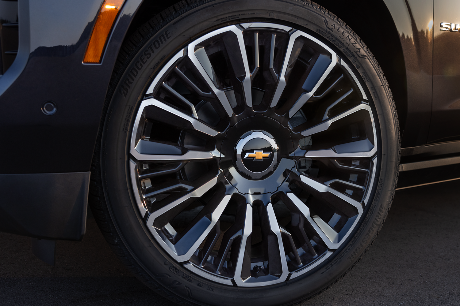 Close-up of a Wheel on the 2026 Suburban SUV.
