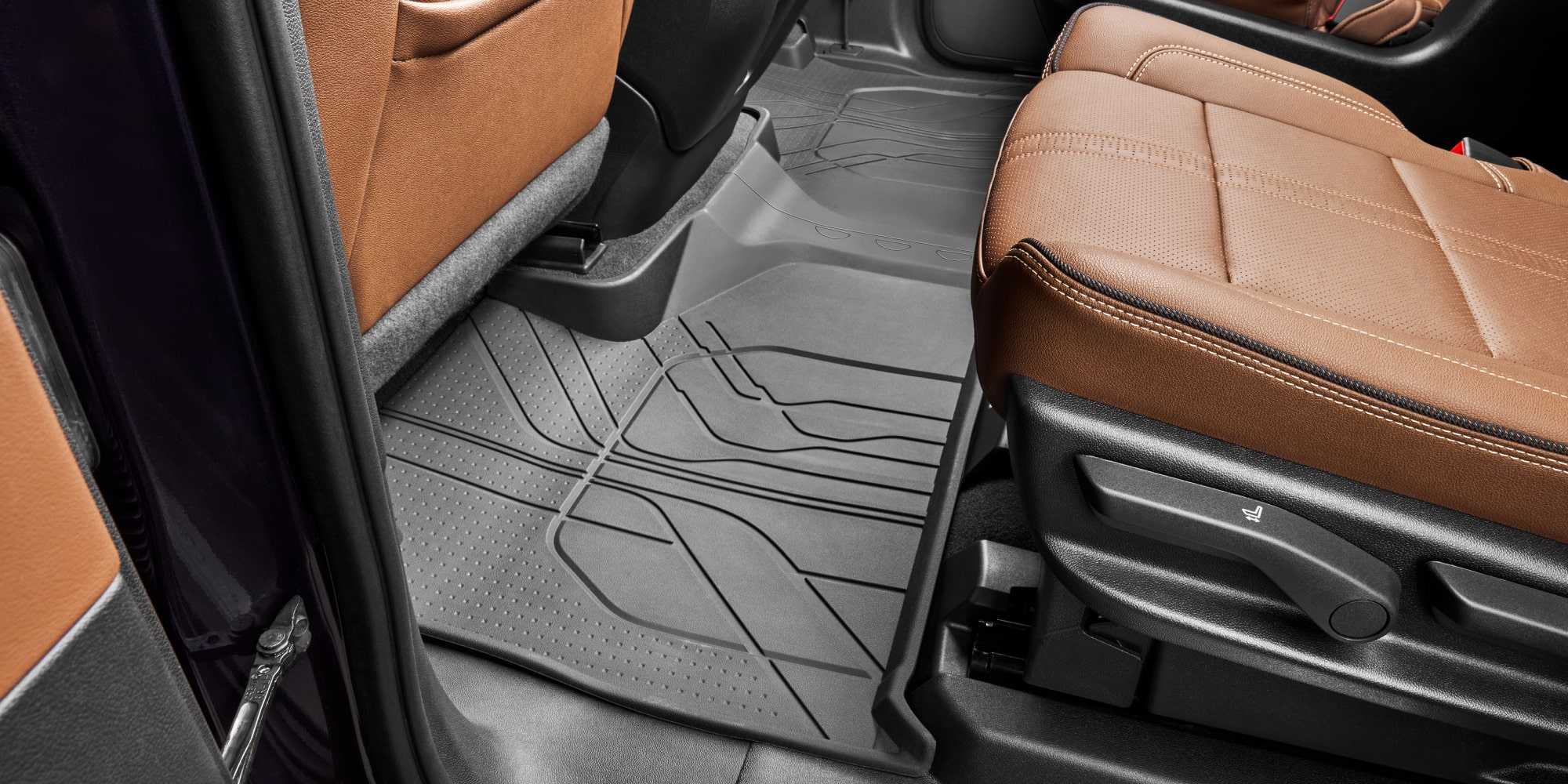 Close-up of the 2026 Chevrolet Tahoe Second Row Floor Mats.