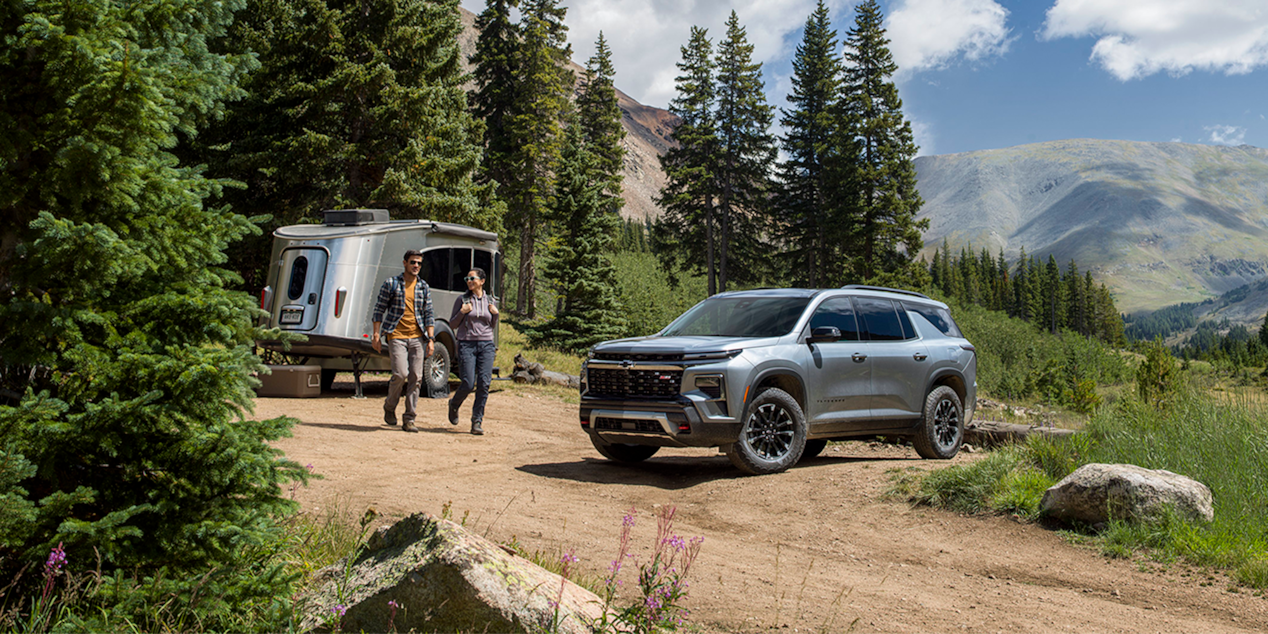 2026 Chevrolet Traverse Parked at a Campsite.