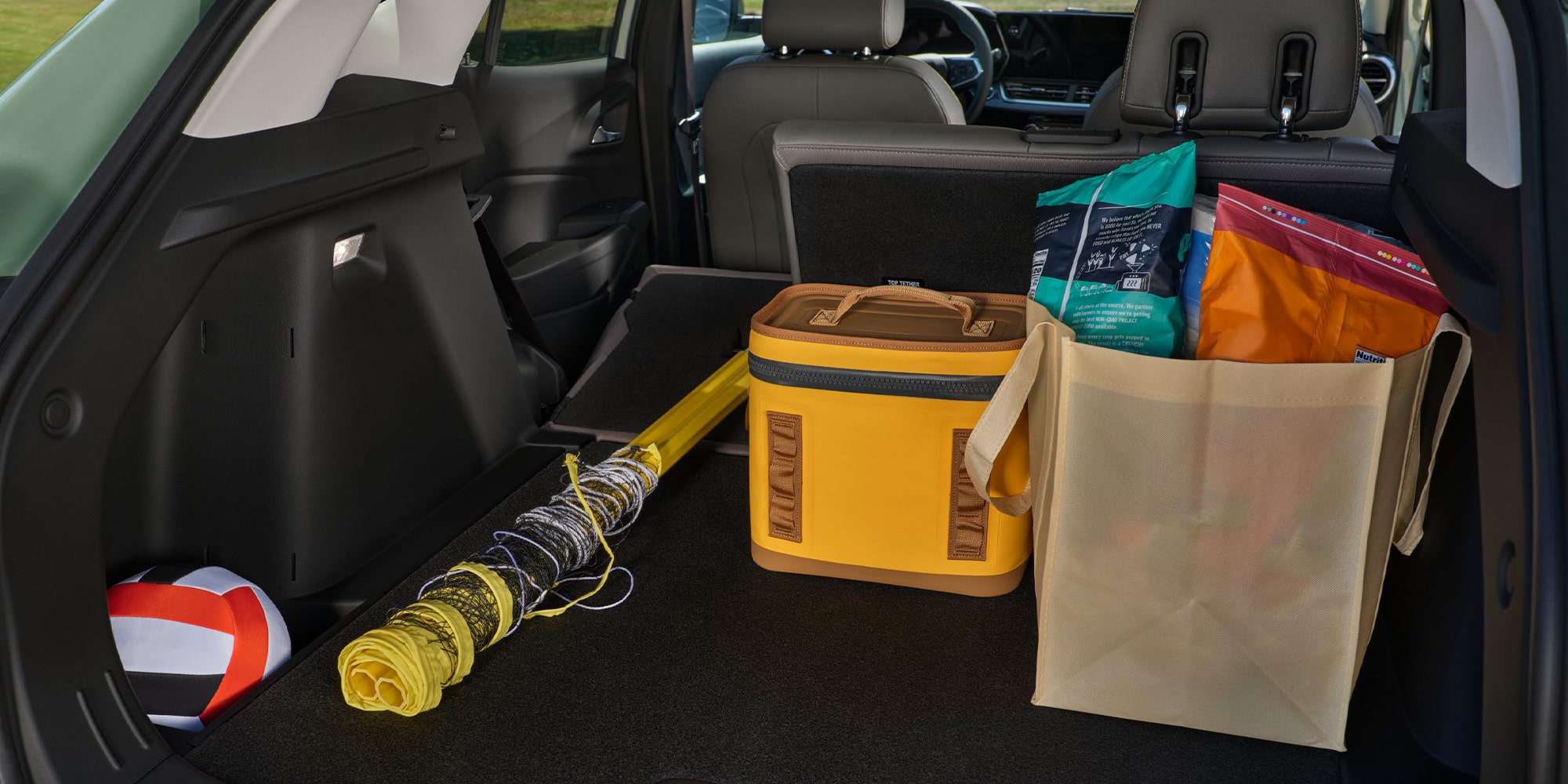 Beach Equipment Stowed on the Trunk of the 2026 Chevrolet Trax.