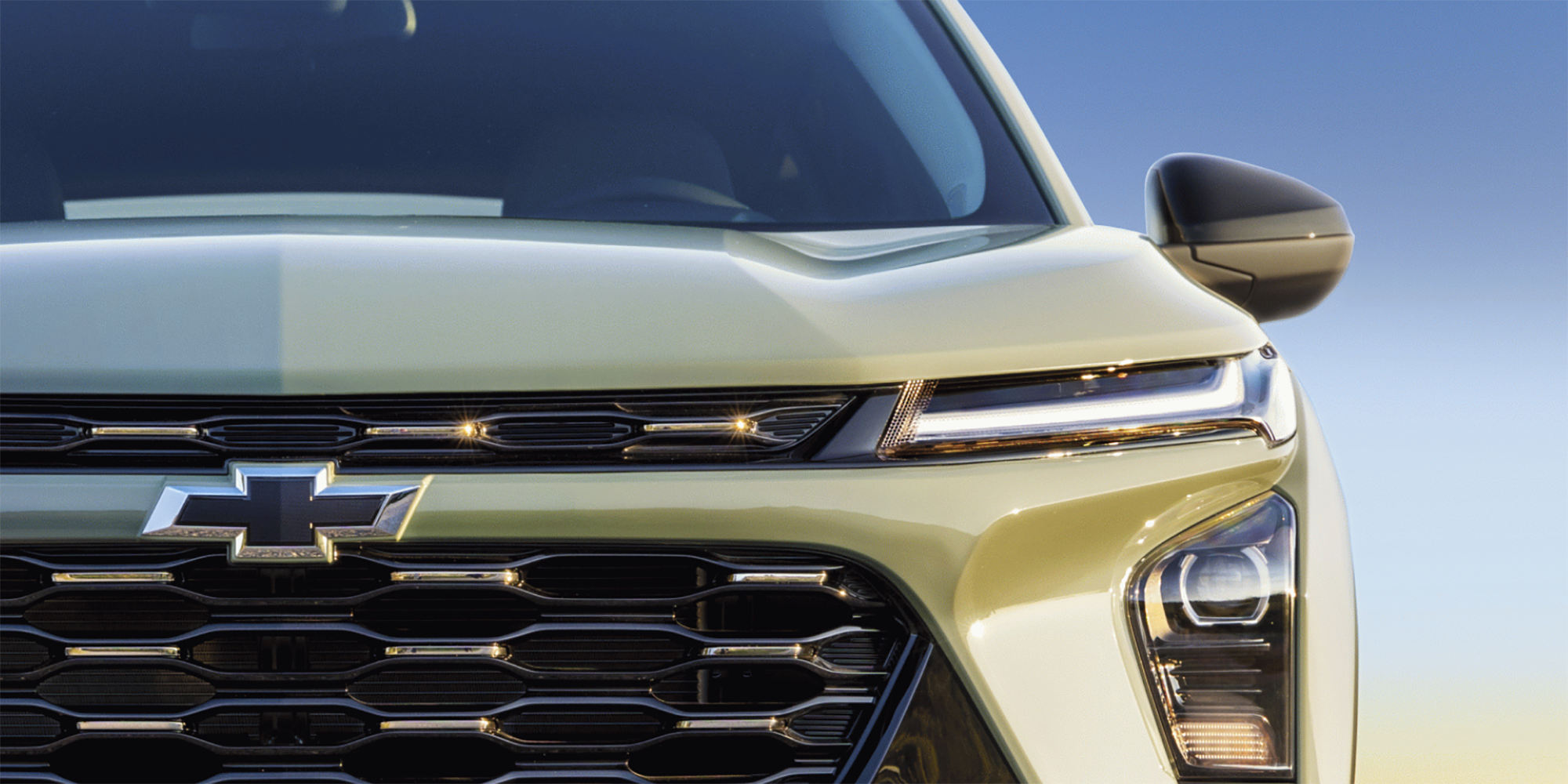 Close-Up of the Headlight of the 2026 Chevrolet Trax.