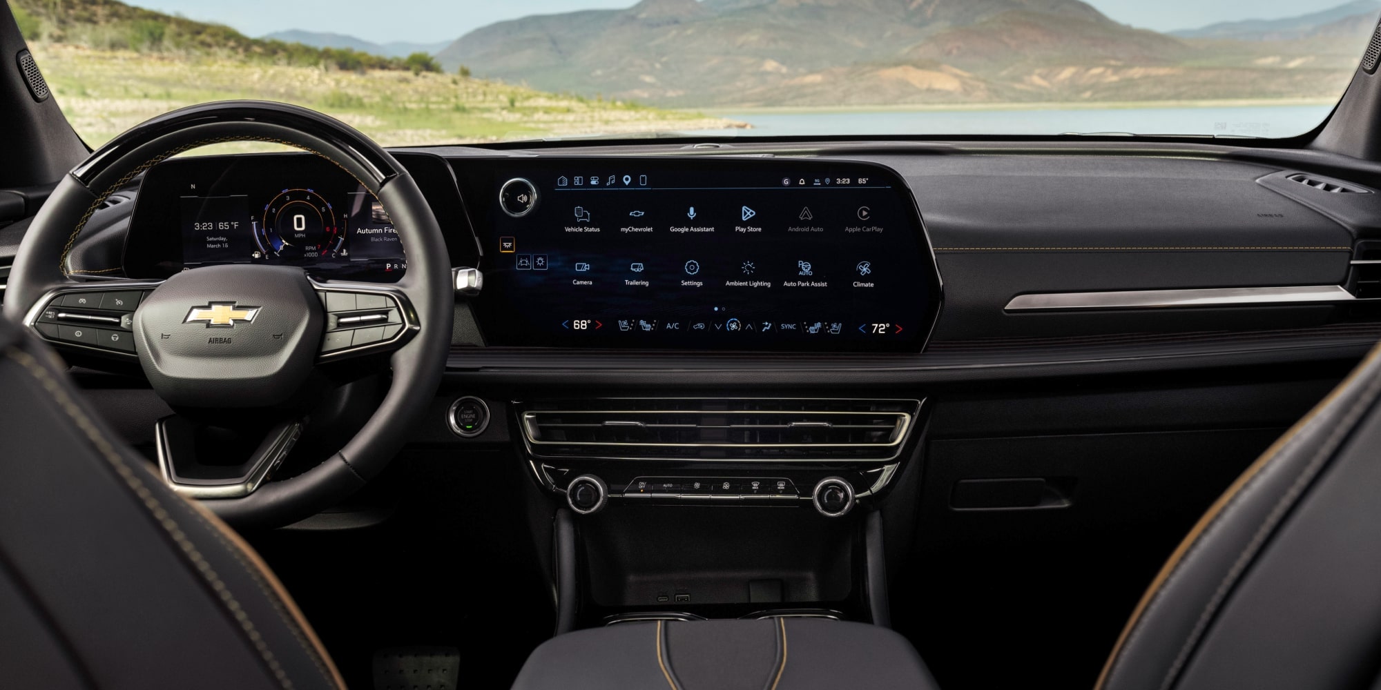 Intérieur avant de la Chevrolet Traverse 2027.