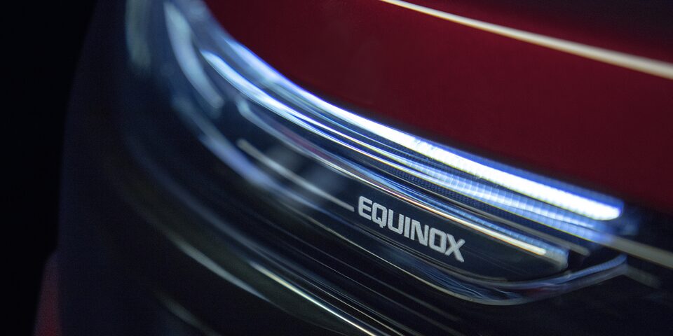 Vue rapprochée de l’extérieur de l’Equinox version Chevrolet RS.