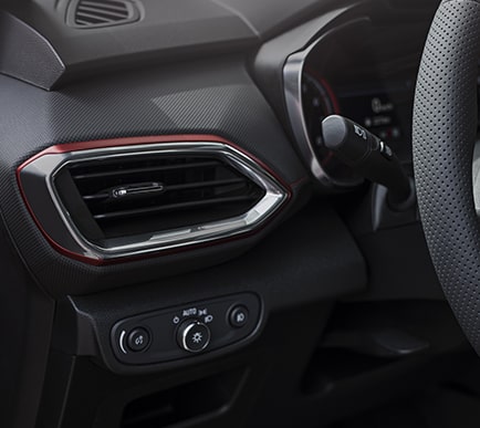Chevrolet RS trim: Close up of interior vent.