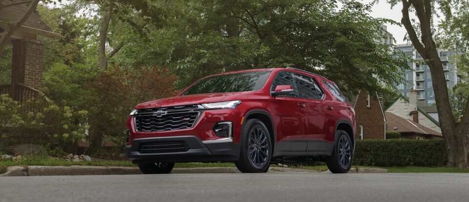 Chevrolet Traverse RS trim.