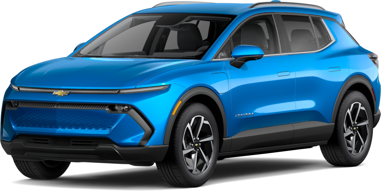 Front three-quarters view of the Chevrolet Equinox EV.