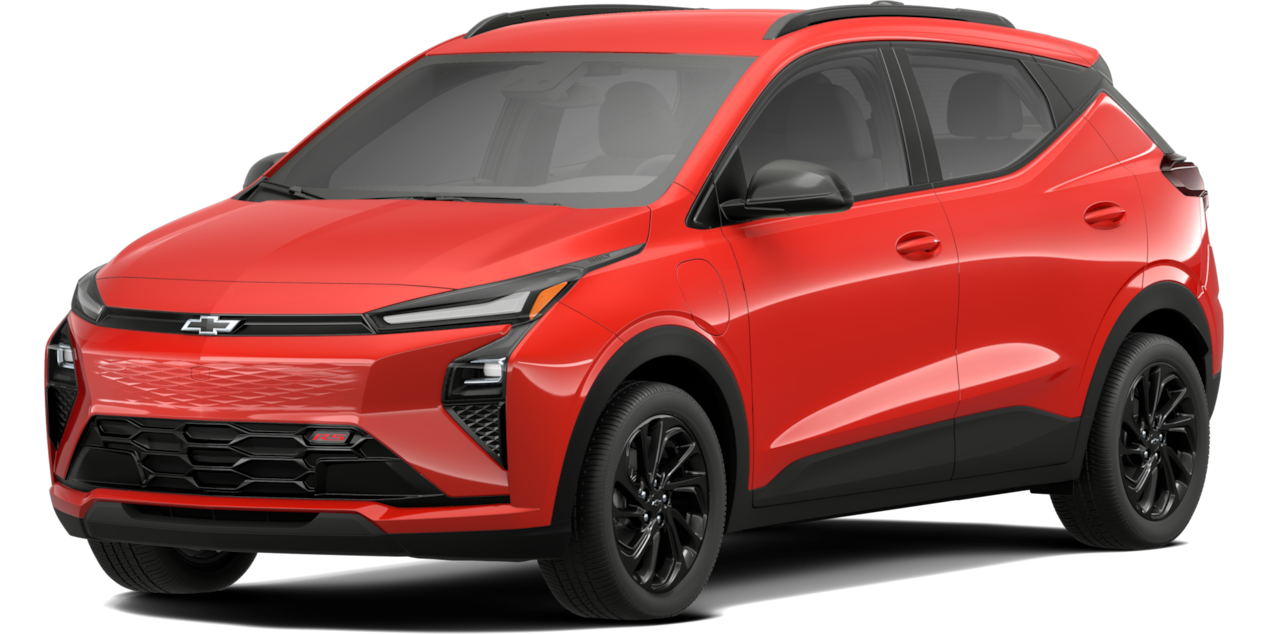 Front three-quarters view of the Chevrolet Bolt EV.