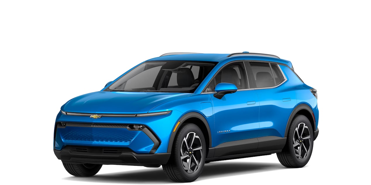 Vue avant trois quarts de la Chevrolet Equinox EV LT.