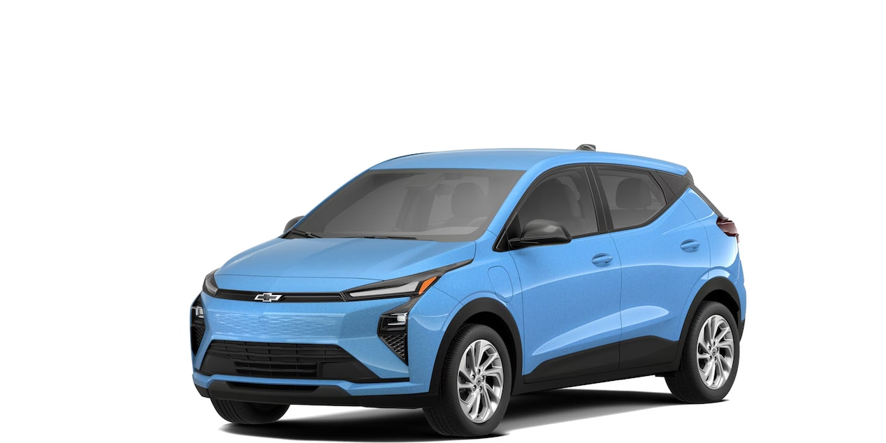 Front three-quarters view of the Chevrolet Bolt EV LT.