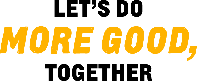 2023 Chevrolet Good Deeds Cup Banner Caption: Let's do more good, together.