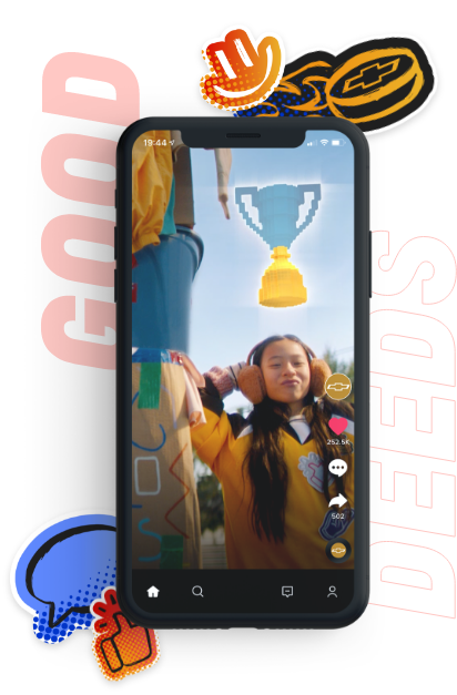2023 Chevrolet Good Deeds Cup Infographic: Instructions on how to submit Good Deeds.
