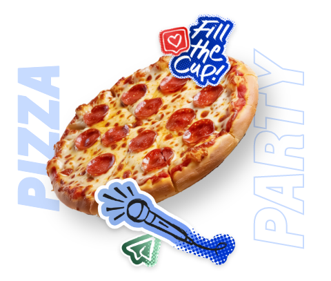 2023 Chevrolet Good Deeds Cup Infographic and Button: Pizza Party.