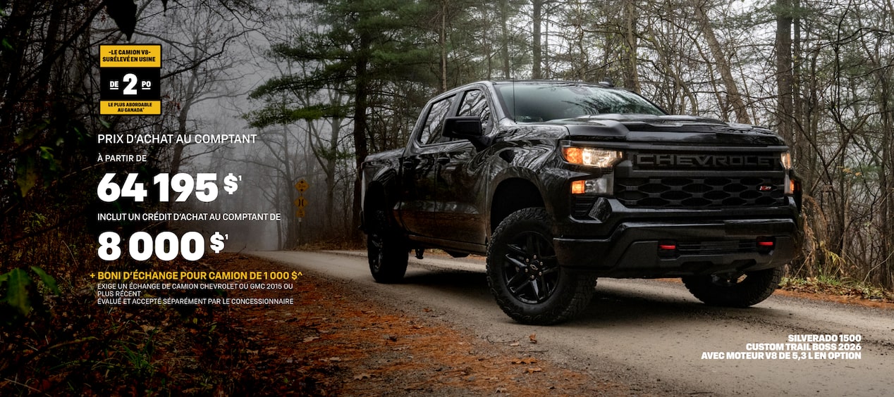 Silverado 1500 Custom Trail Boss 2026