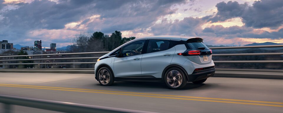 Bolt EV side profile driving