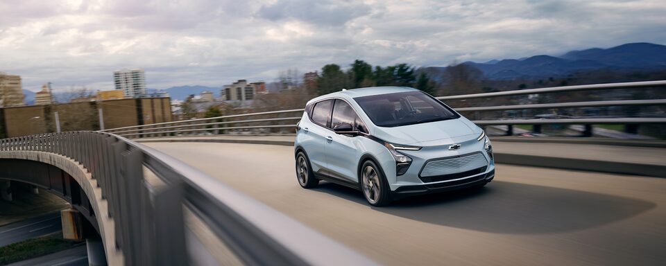 Bolt EV front profile driving