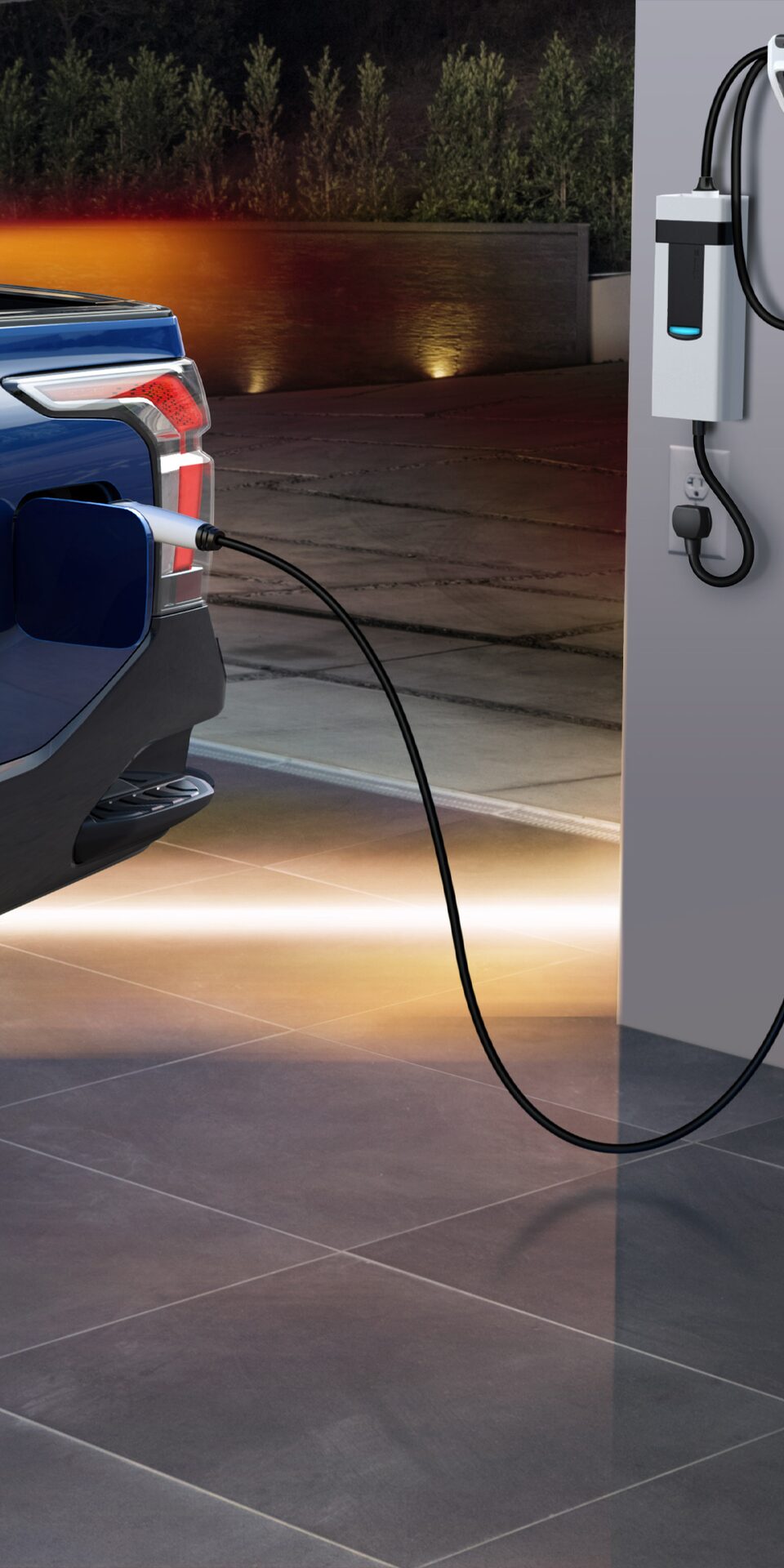 Silverado EV charging.