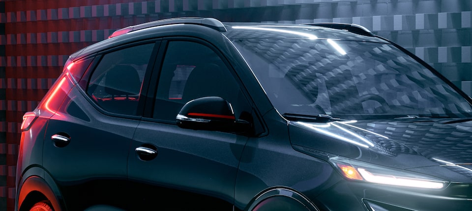 Boîtiers des rétroviseurs du Bolt EUV 2023 édition Distinction.