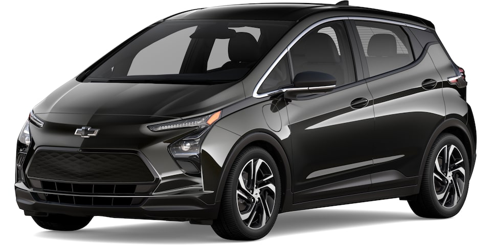 Bolt EV 2023 en noir mosaïque métallisé.