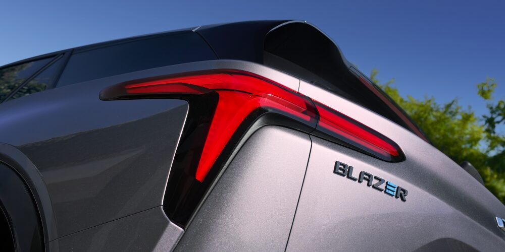Chevrolet Blazer EV Taillamp and Badging.