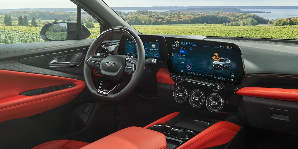 Official Chevrolet image of the 2026 Blazer EV interior
