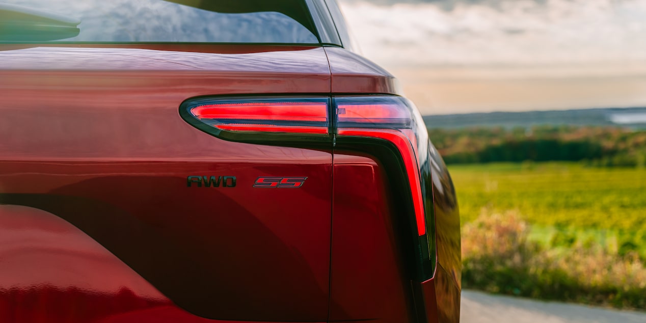 Les feux arrière du Chevrolet Blazer EV 2026.