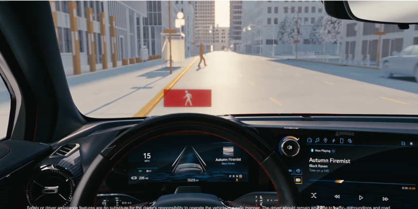 Front Pedestrian Braking feature of the 2026 Chevrolet Blazer EV.