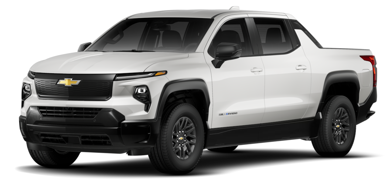 Construction site backplate for the 2026 Chevrolet Silverado EV WT model.