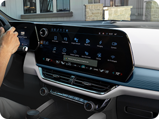 Close-up of a Chevrolet's Infotainment Screen Displaying the Google Built-In Apps