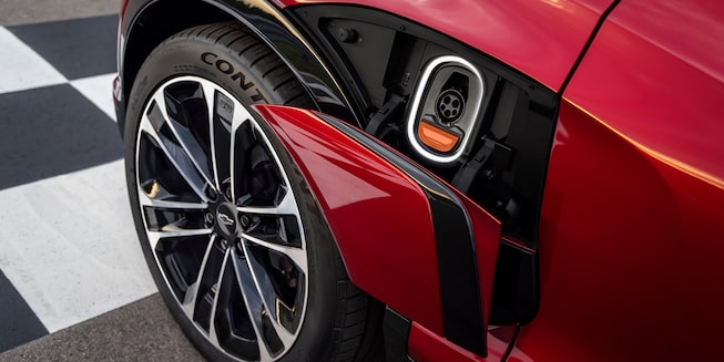 2024 Chevrolet Blazer EV charging port.