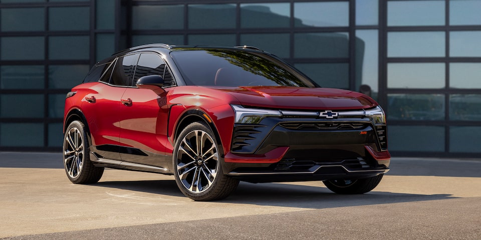 Exterior front  view of the 2024 Chevrolet Blazer EV.