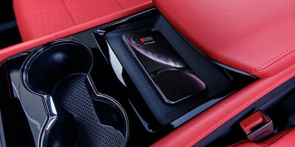 Centre console of the 2024 Blazer EV.