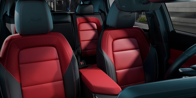 2024 Equinox EV Red Interior Seating