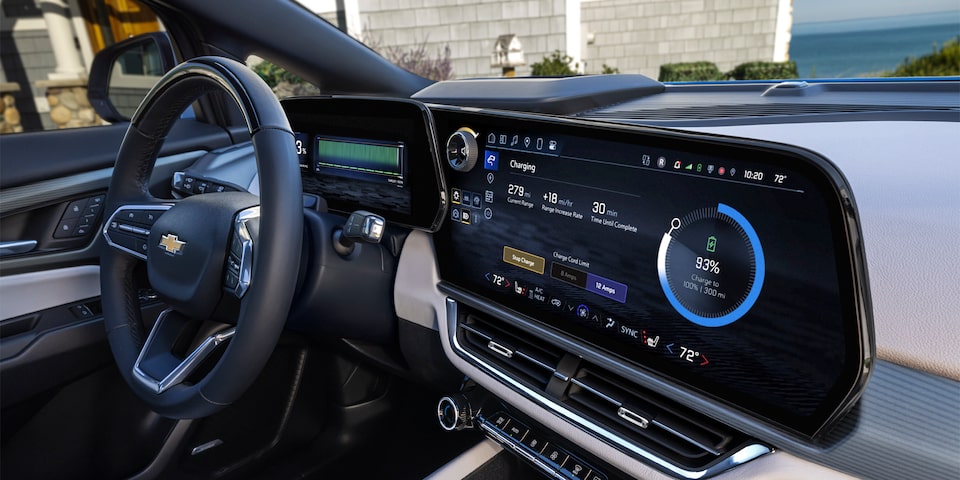 2024 Equinox EV Interior Dashboard and Steering Wheel