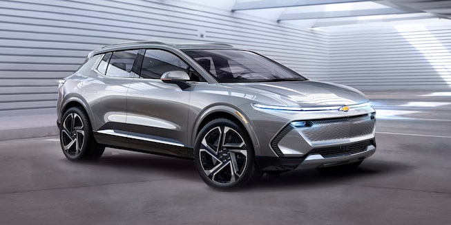 Future EV: Equinox side-view exterior.