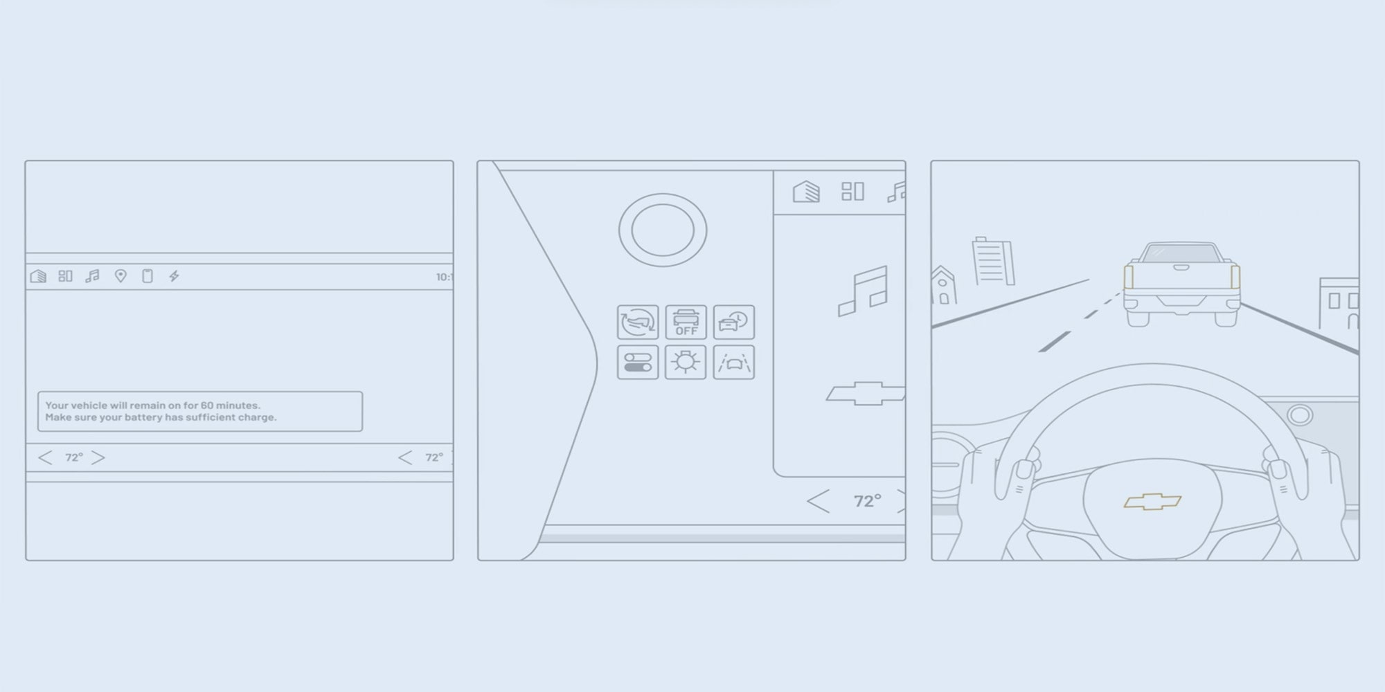 Guide d’utilisation rapide de Google intégré pour la page des ressources du propriétaire du Chevrolet Silverado EV.