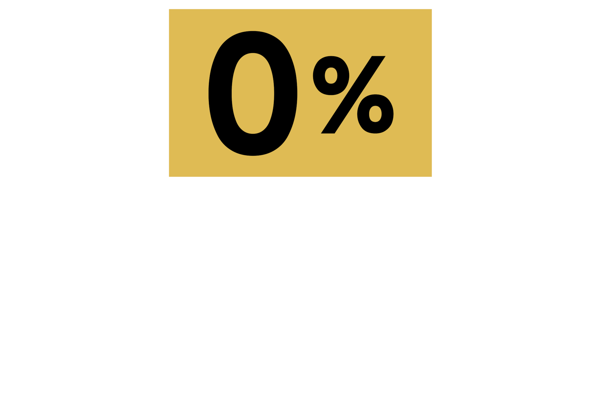 Zero finance badge