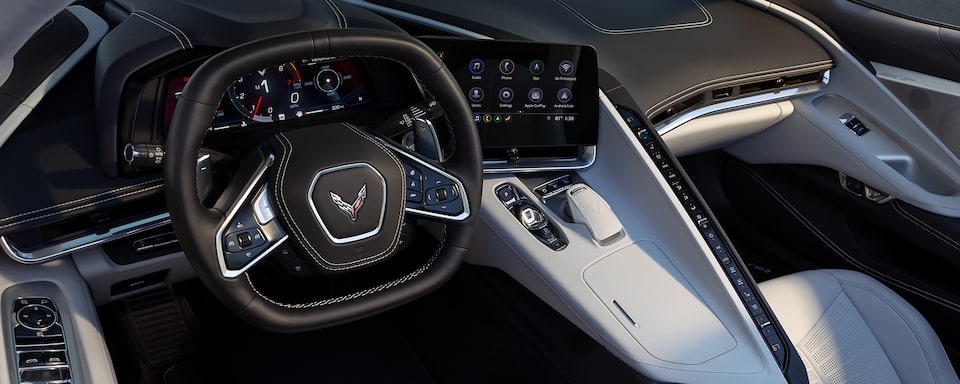 2021 Chevrolet Corvette Mid-Engine Sports Car Racing Style Steering Wheel