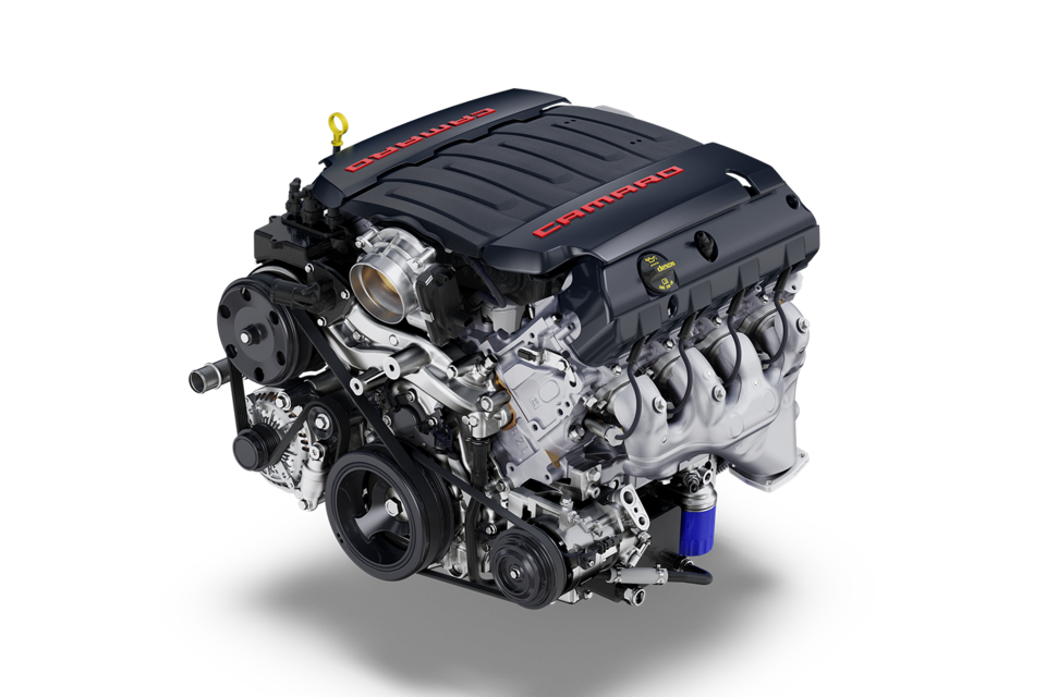 Moteur V8 LT1 de 6,2 L de la Chevrolet Camaro 2022.
