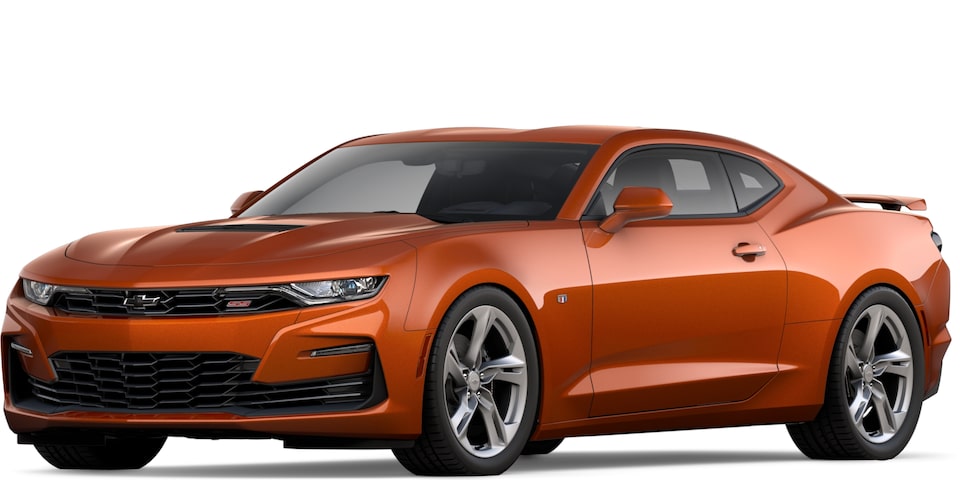 Coupé Camaro 2023 en Orange Vif Métallisé