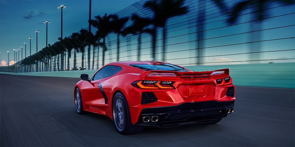 Voiture de sport à moteur central Chevrolet Corvette 2023 : l’aérodynamisme est au cœur de la conception.