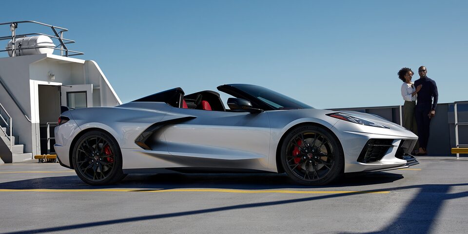 Side view shot of 2023 Chevrolet Corvette.