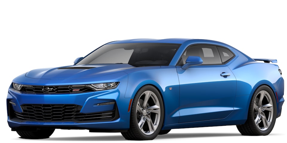 Chevrolet Camaro 2024 en Bleu rapide métallisé .