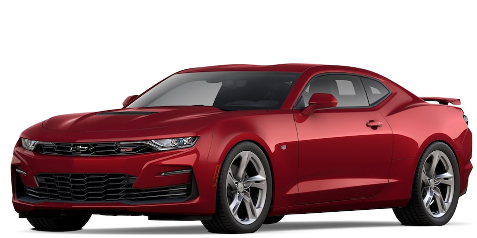 Chevrolet Camaro 2024 en teinte rouge Éclatant.