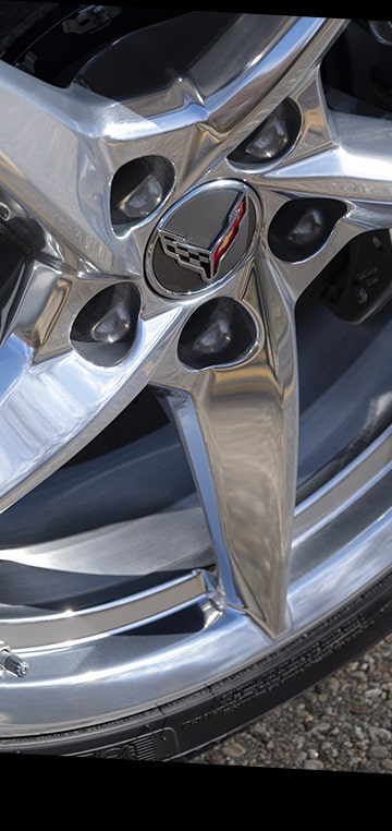 Close-up of the Tire of a 2025 Chevrolet Corvette E-Ray.