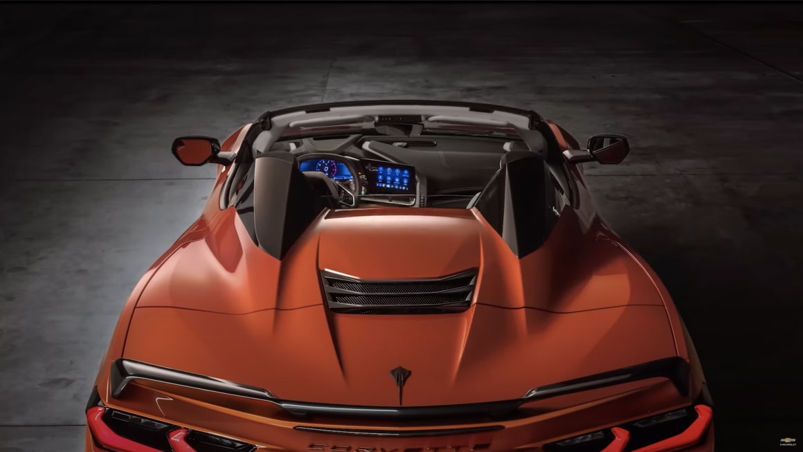 Rear Overhead View of the 2025 Corvette Stingray